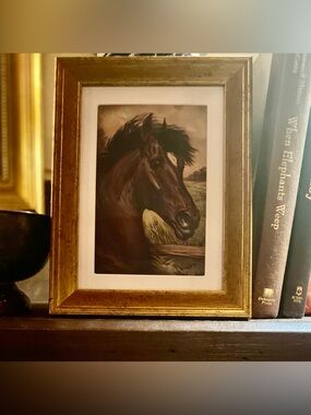 Kentucky Derby Horse Portrait | Small Framed Equestrian Art